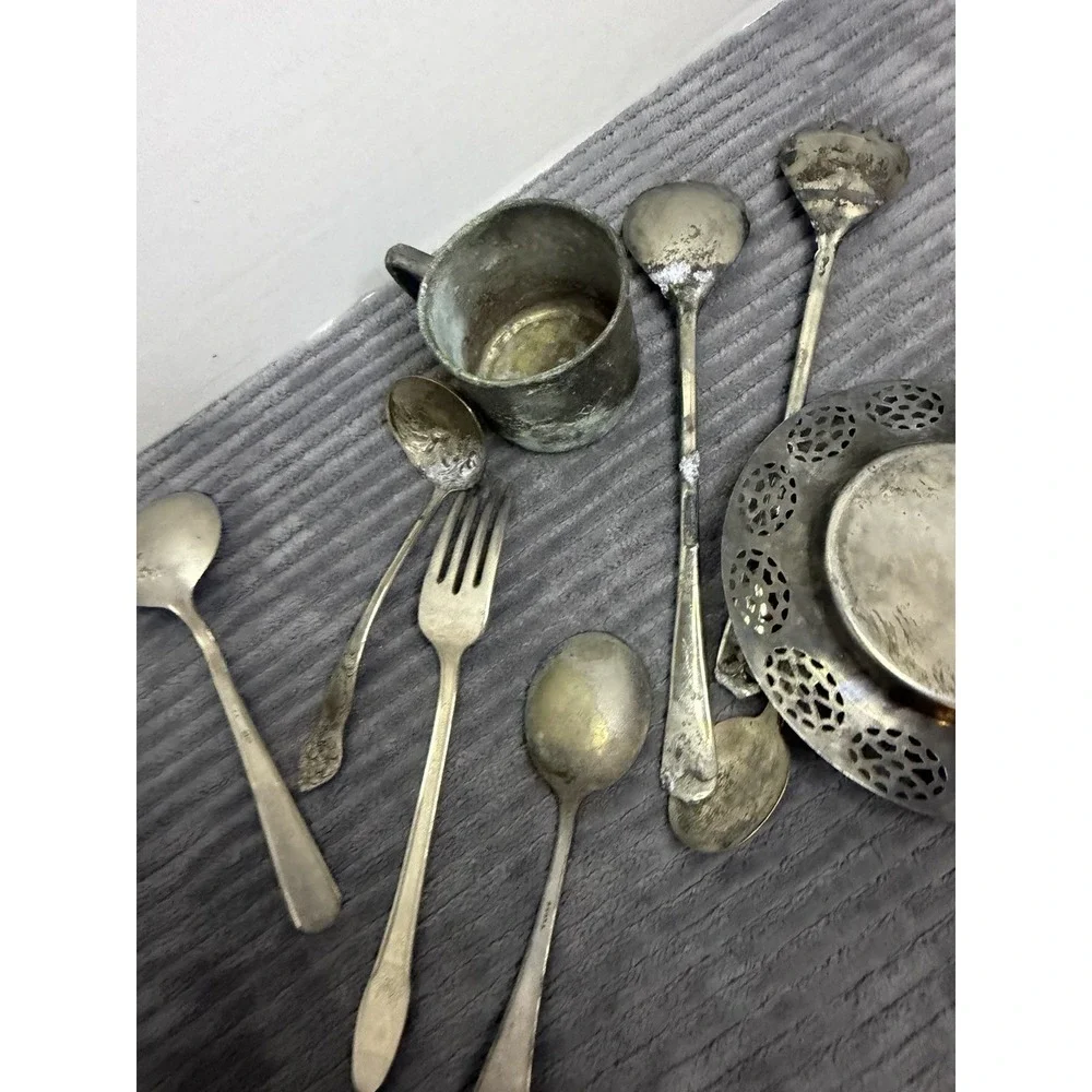 Lot Of Vintae Silverware See Pics